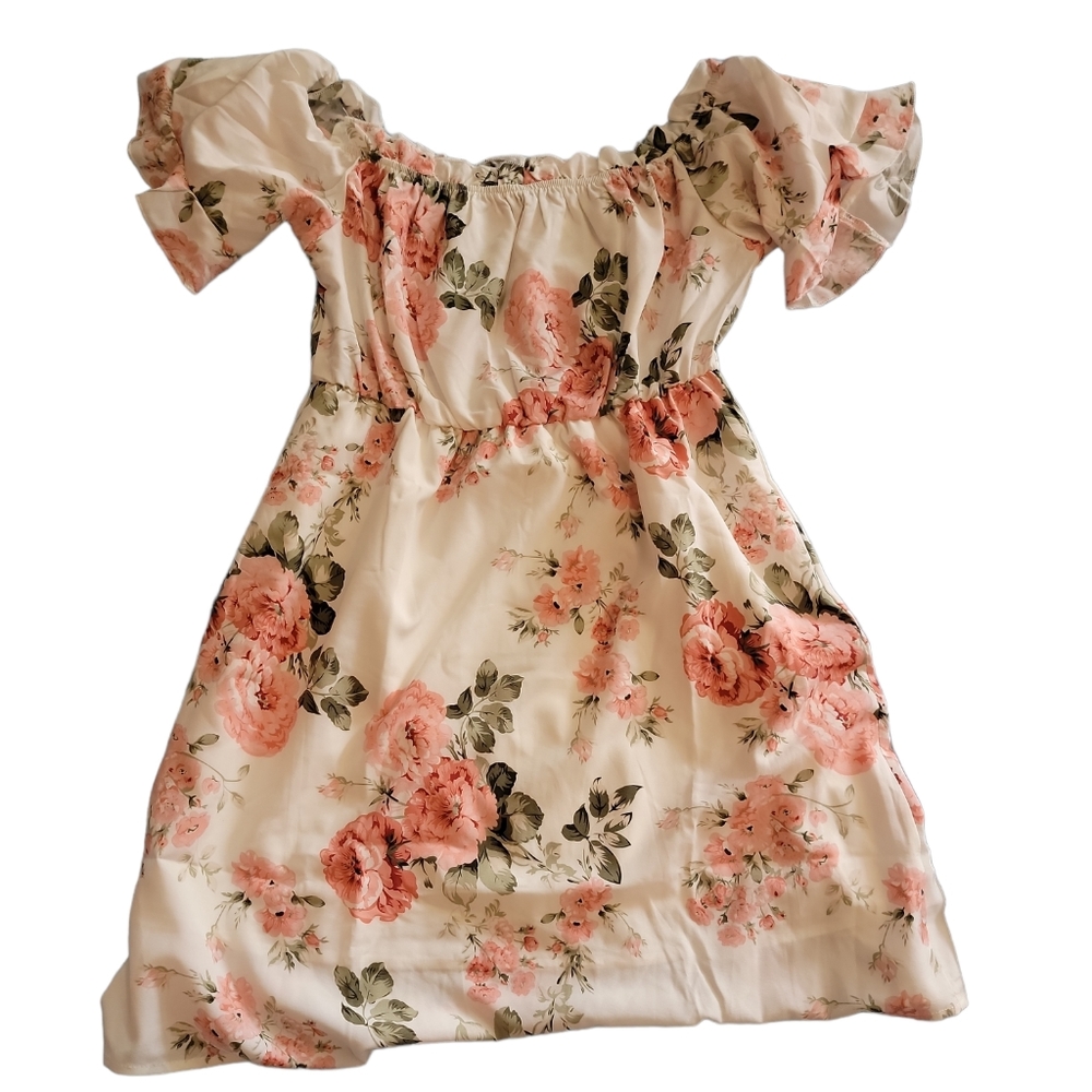 Shein off the shoulder floral dress - Picture 1 of 1